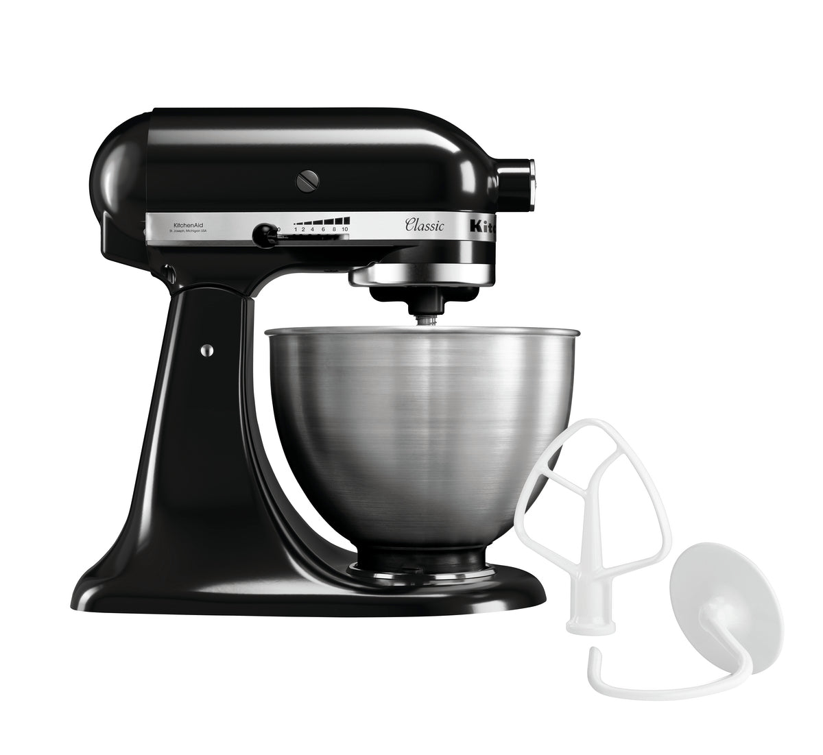 KitchenAid 5K45SSEOB, zwart, 4,28L