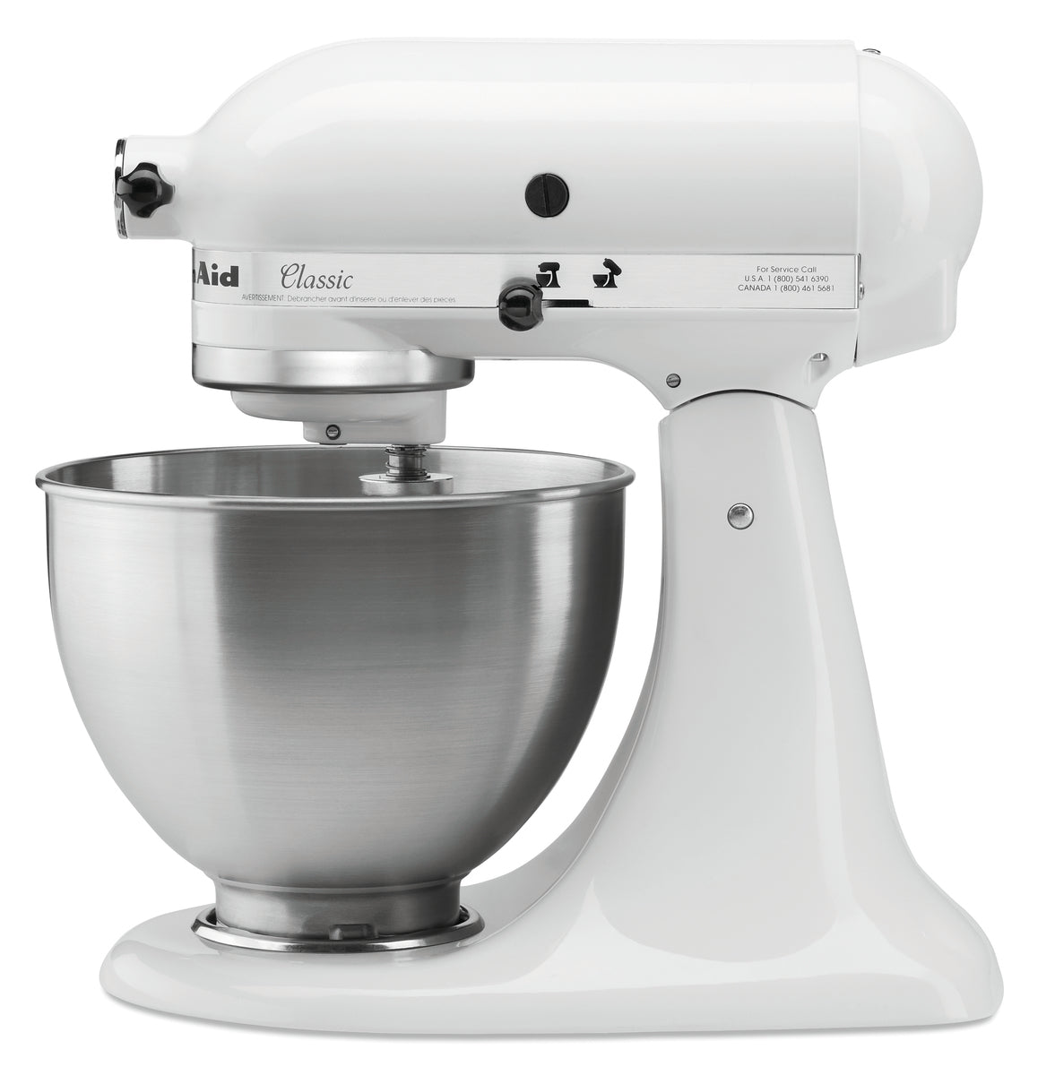 KitchenAid 5K45SSEWH, wit, 4,28L