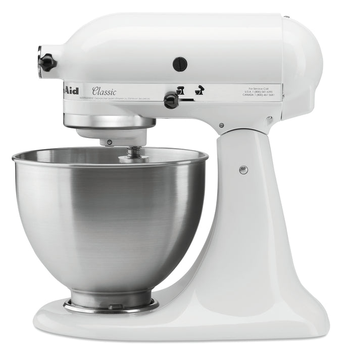 KitchenAid 5K45SSEWH, wit, 4,28L