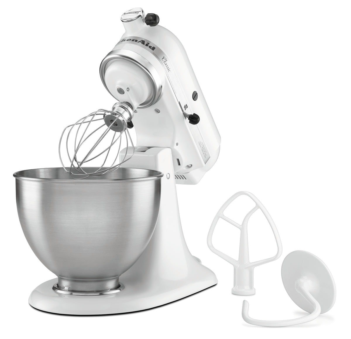KitchenAid 5K45SSEWH, wit, 4,28L
