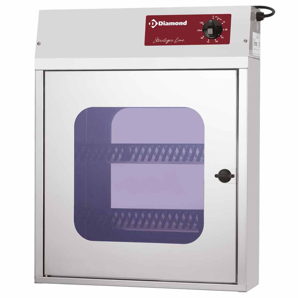 Messensterilisatiekast met UV-C-lampen (25/30 messen), Diamond AS/P1-N