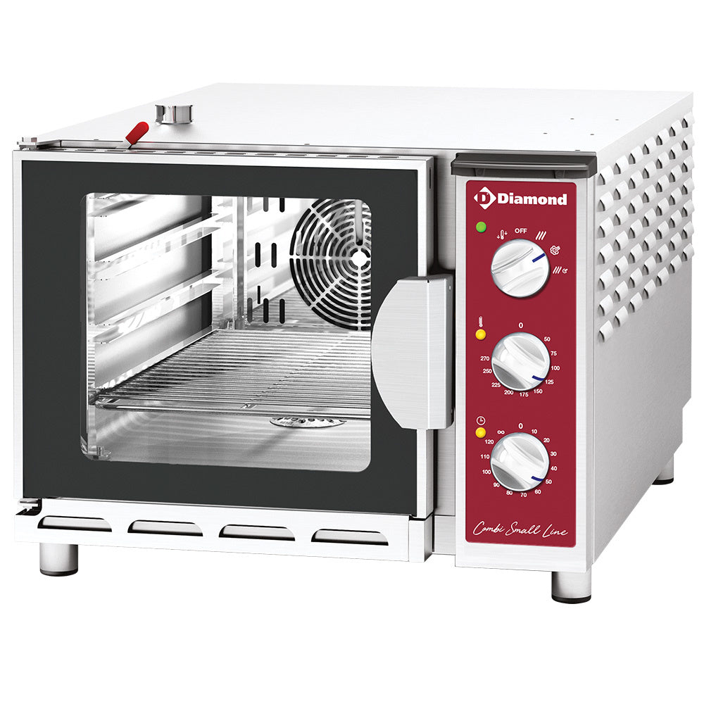 Elektrische combisteamer 4x GN 1/1, mechanische bediening, Combi Small Line, Diamond DFV-411/S