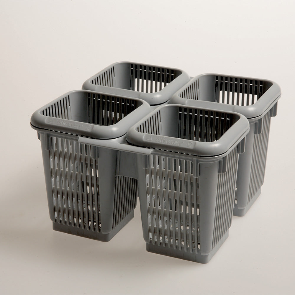 Set van 4 bestekvakken van polypropyleen, Diamond DG4