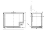 Vrieskist met RVS deksel 302 L
