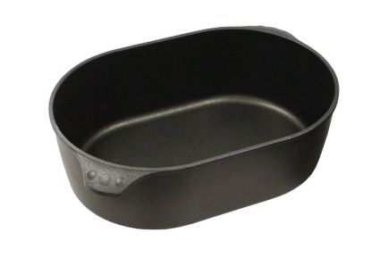 Eurolux Premium Gietijzeren Braadslede ongeveer 40 x 27 cm, ongeveer 13 cm hoog, 8,5 L