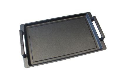 Eurolux Premium Teppanyaki Grillplaat met roestvrijstalen handvatten 41 x 24 x 2,5 cm, glad