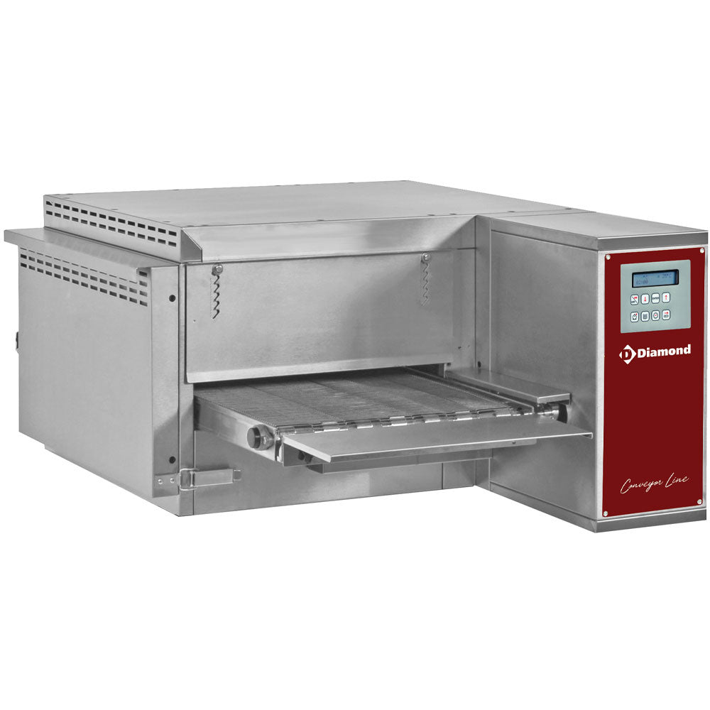 Geventileerde doorloopoven op gas, bandbreedte 400 mm, Diamond FTGV40/58-N