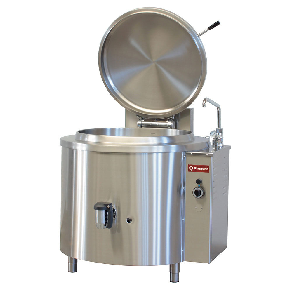 Gasgestookte kookketel 500 liter, indirecte verwarming, Diamond GMM/500I