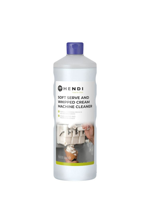 Soft ice cream and whipped cream machine cleaner
