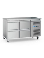 Koelwerkbank - 136 cm - 2 Deuren