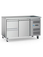 Koelwerkbank - 136 cm - 2 Deuren