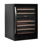 TEFCOLD Zwarte Wijnkoelkast met Glazen Deur