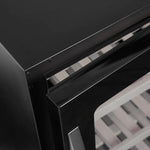 TEFCOLD Zwarte Wijnkoelkast met Glazen Deur