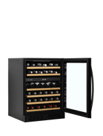 TEFCOLD Zwarte Wijnkoelkast met Glazen Deur