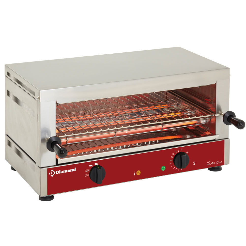 Elektrische quartz toaster-salamander GN 1/1, 1 etage (520x320), Diamond MS12/R-N