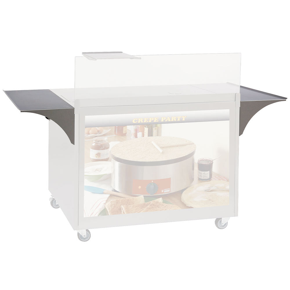 Rvs zijtafel voor onderkasten BRET/MRX en GE-MRX, Diamond MRX-TAB