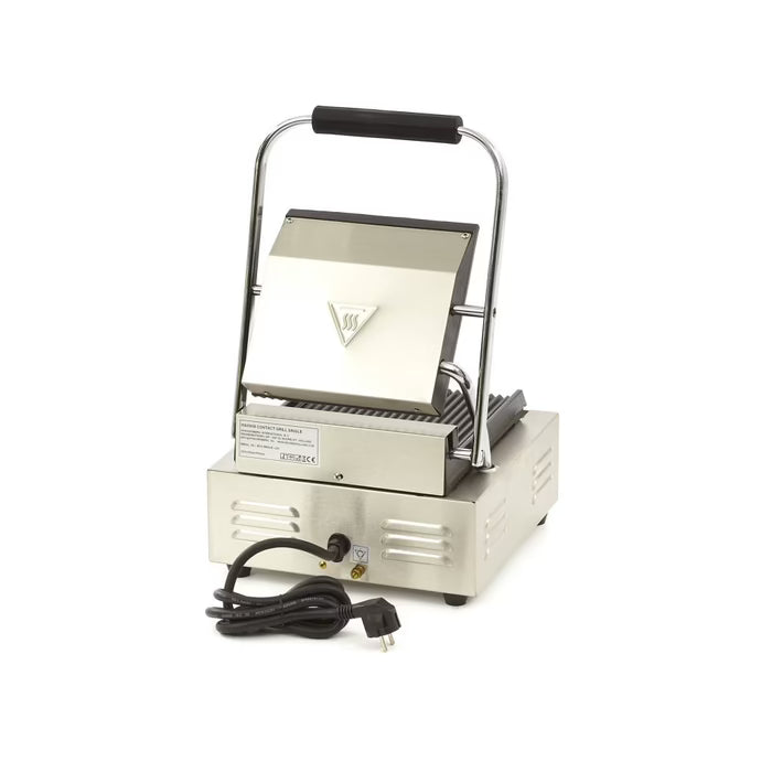 Contactgrill - Gegroefd - Enkele Grillplaat - 22 cm