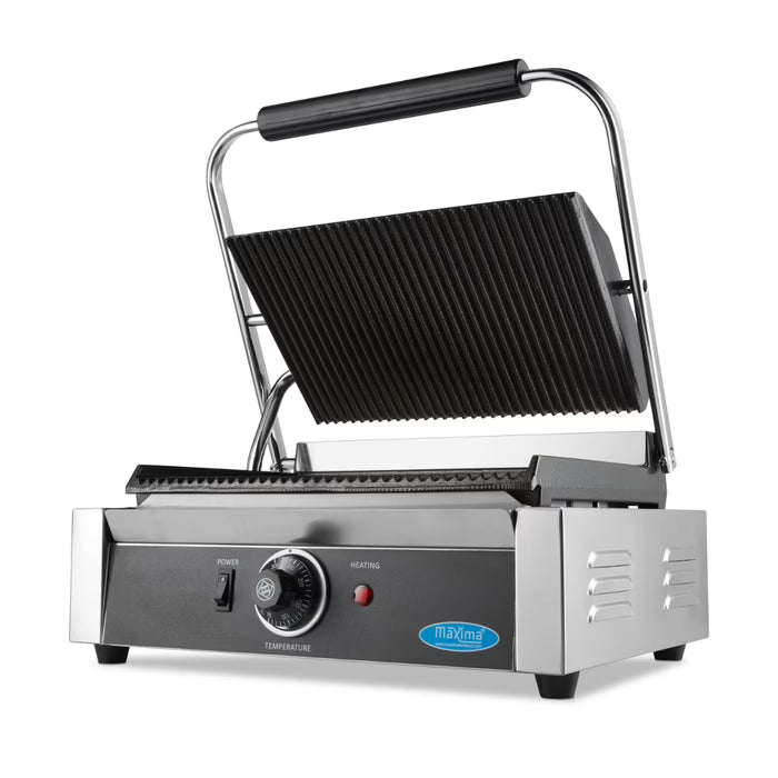 Contactgrill - Gegroefd - Enkele Grillplaat - 33,5 cm