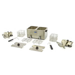 Frituurpan - 2x 8 L - 2 Manden - met Tapkraan