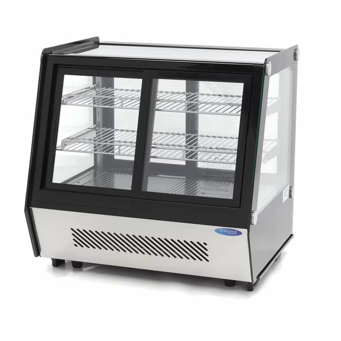 Gebaksvitrine - 125 L - 71 cm - Schuifdeuren Voor en Achter