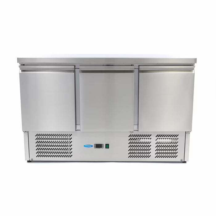 Koelwerkbank - 137 cm - 3 Deuren
