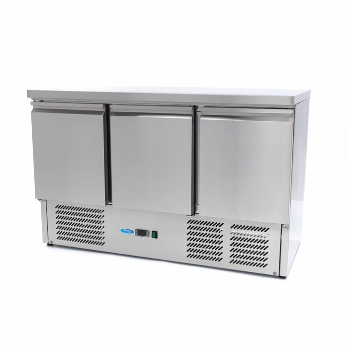 Koelwerkbank - 137 cm - 3 Deuren