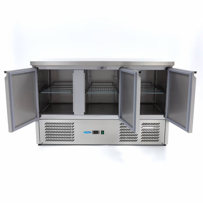 Koelwerkbank - 137 cm - 3 Deuren