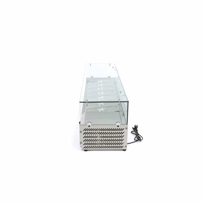 Opzetkoelvitrine - 160 cm - 7 x 1/3 GN Bakken