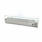 Opzetkoelvitrine - 180 cm - 8 x 1/3 GN Bakken