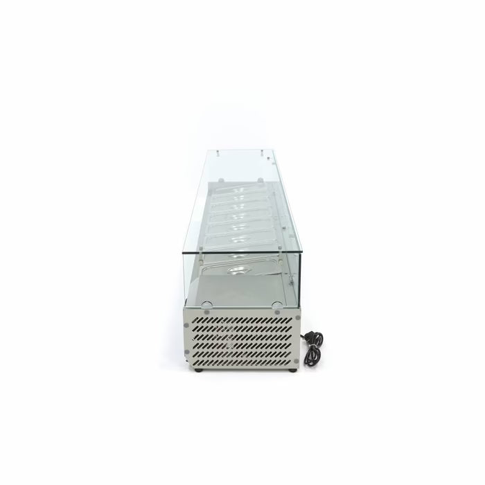 Opzetkoelvitrine - 180 cm - 8 x 1/3 GN Bakken