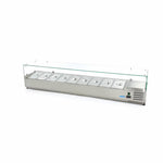 Opzetkoelvitrine - 200 cm - 9 x 1/3 GN Bakken