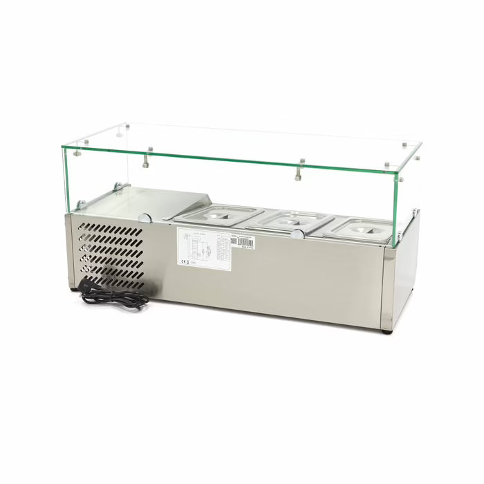 Opzetkoelvitrine - 95 cm - 3 x 1/3 GN Bakken