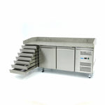 Pizzawerkbank - 202 cm - 2 Deuren - 5 x 1/6 GN - 7 Laden