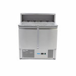 Pizzawerkbank - 90 cm - 2 Deuren - 5 x 1/6 GN - incl. RVS Afdekking