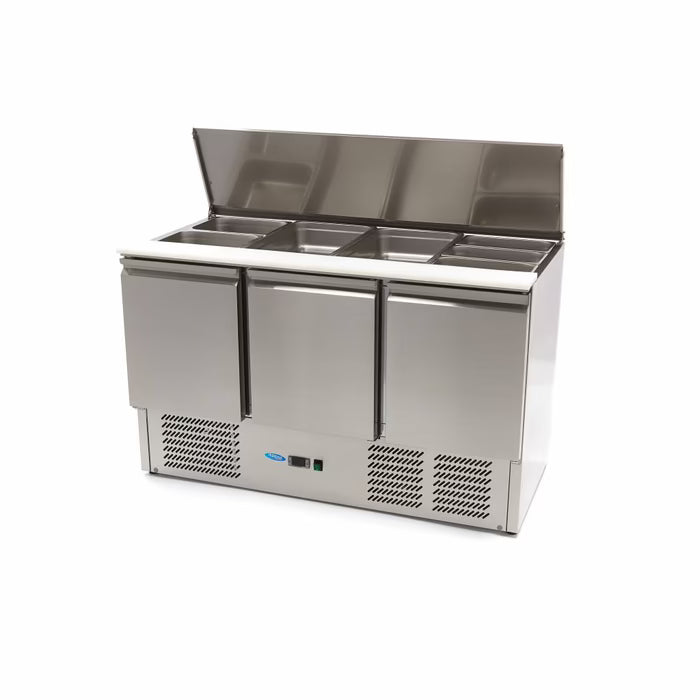 Saladette - 400 L - 137 cm - 3 Deuren - incl. Snijplank