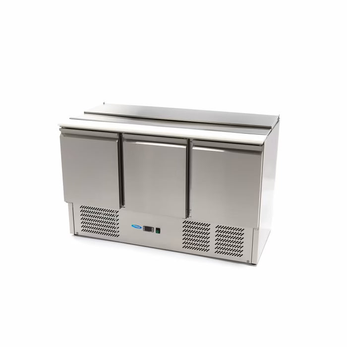 Saladette - 400 L - 137 cm - 3 Deuren - incl. Snijplank