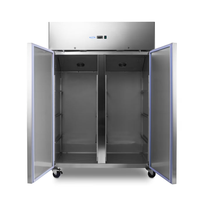 Vrieskast - 1200 L - 6 Verstelbare Roosters (2/1 GN) - op Wielen - incl. Roosters