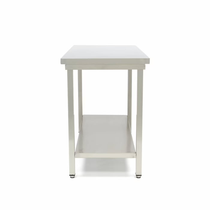 Werktafel rvs - 100 x 70 cm - Verstelbare Hoogte