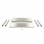 Werktafel rvs - 100 x 70 cm - Verstelbare Hoogte