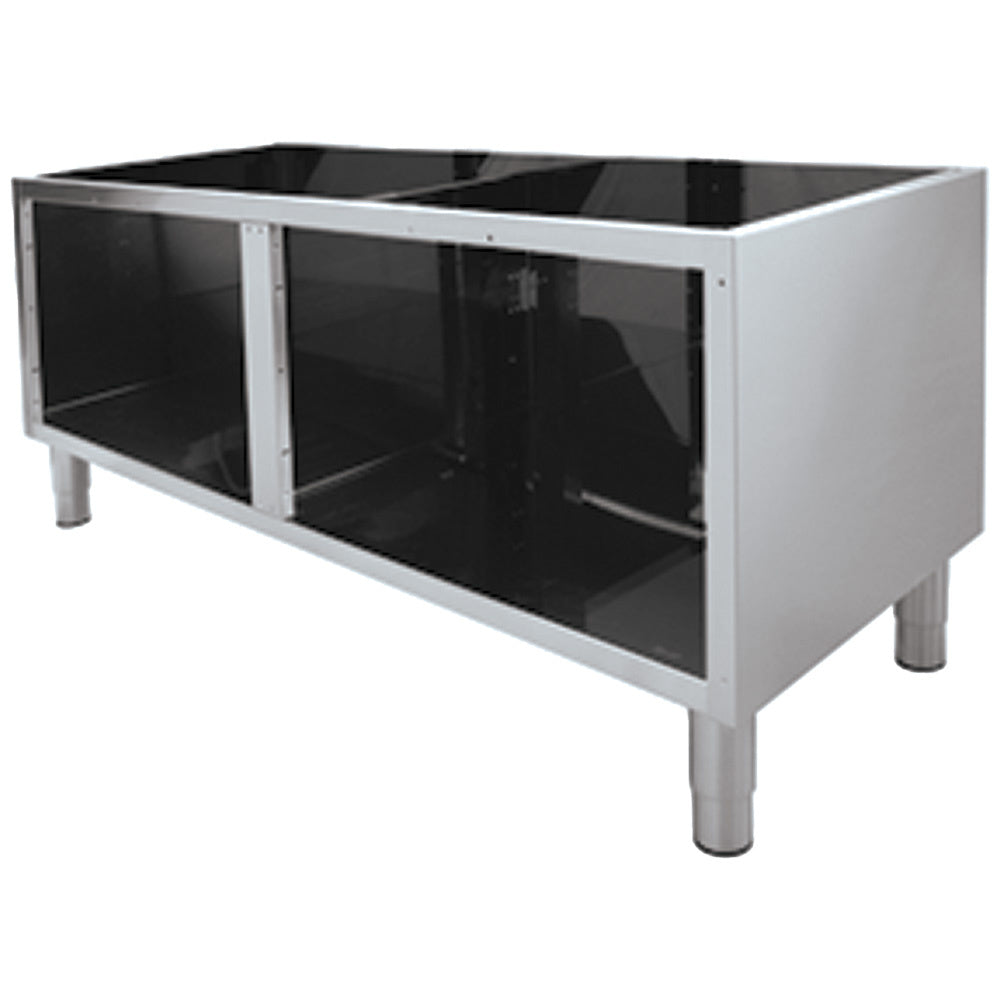 Open onderstel roestvrij staal, 110 cm breed, Alpha 650 EVO, Diamond N65/BA11-N