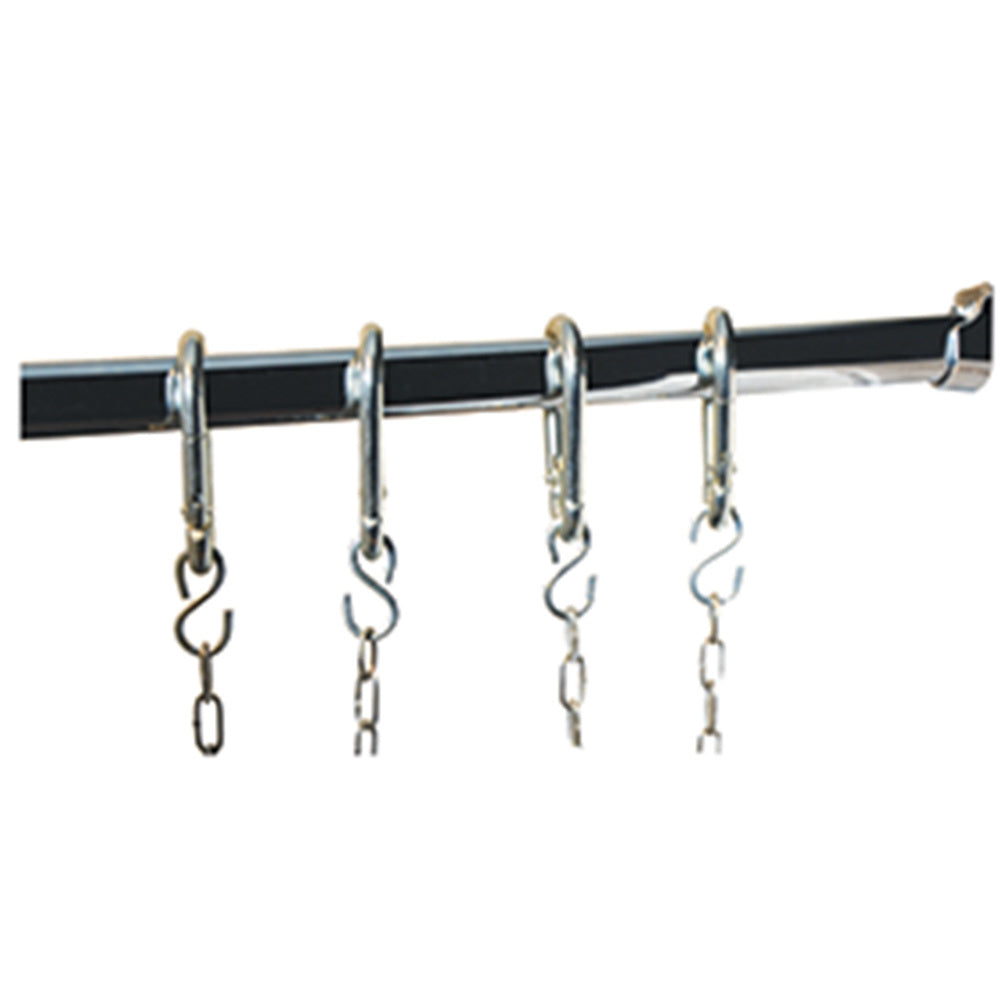 Slagerijset met rvs stang en 4 haken, aanvullend, Diamond OP14