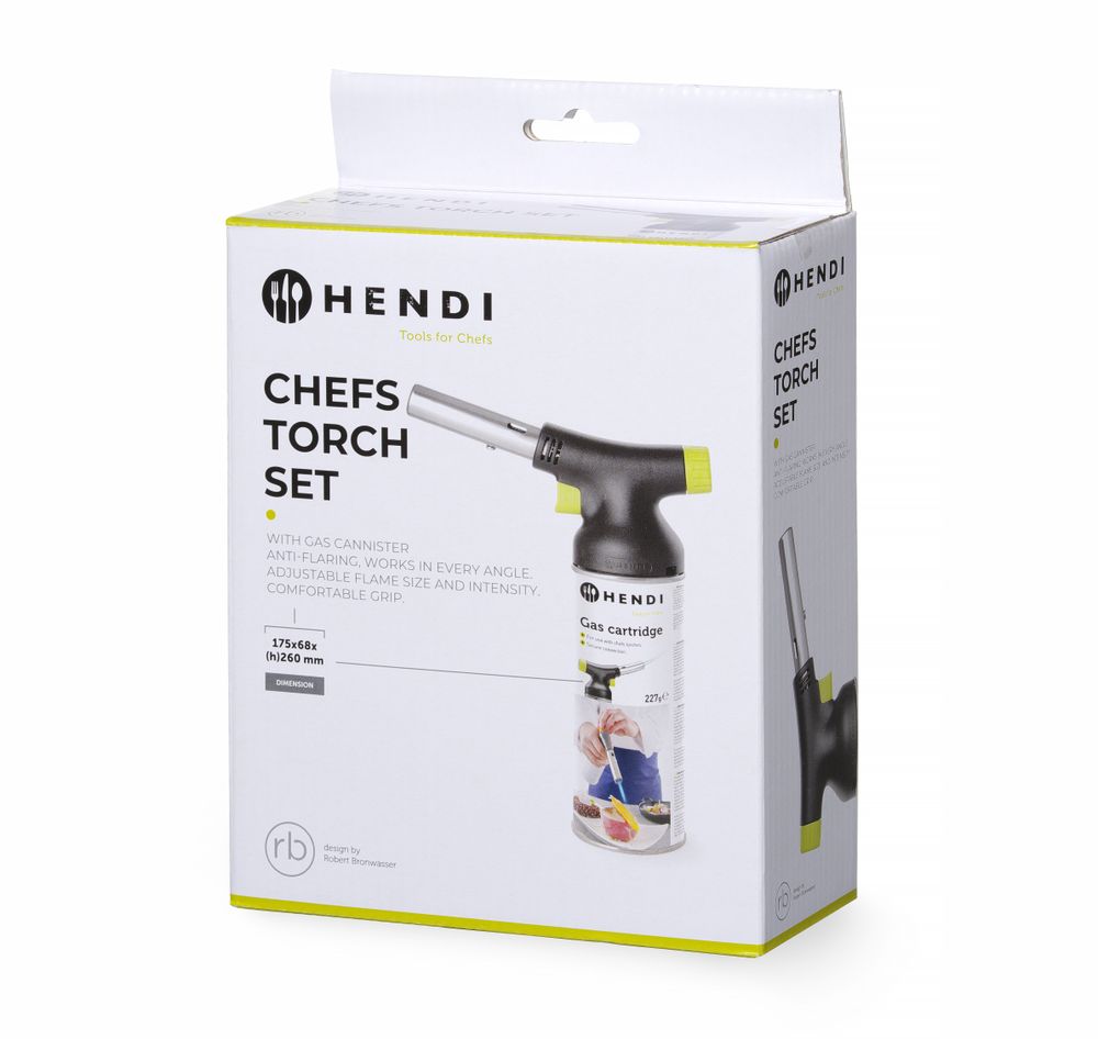 HENDI Jet koksbrander – set met gasbus