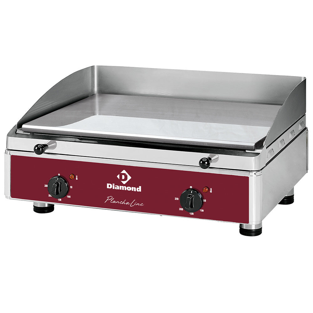 Elektrische plancha, verchroomd, bakoppervlak 55,5 x 40 cm, Diamond PLANCHA/2ELCR-N