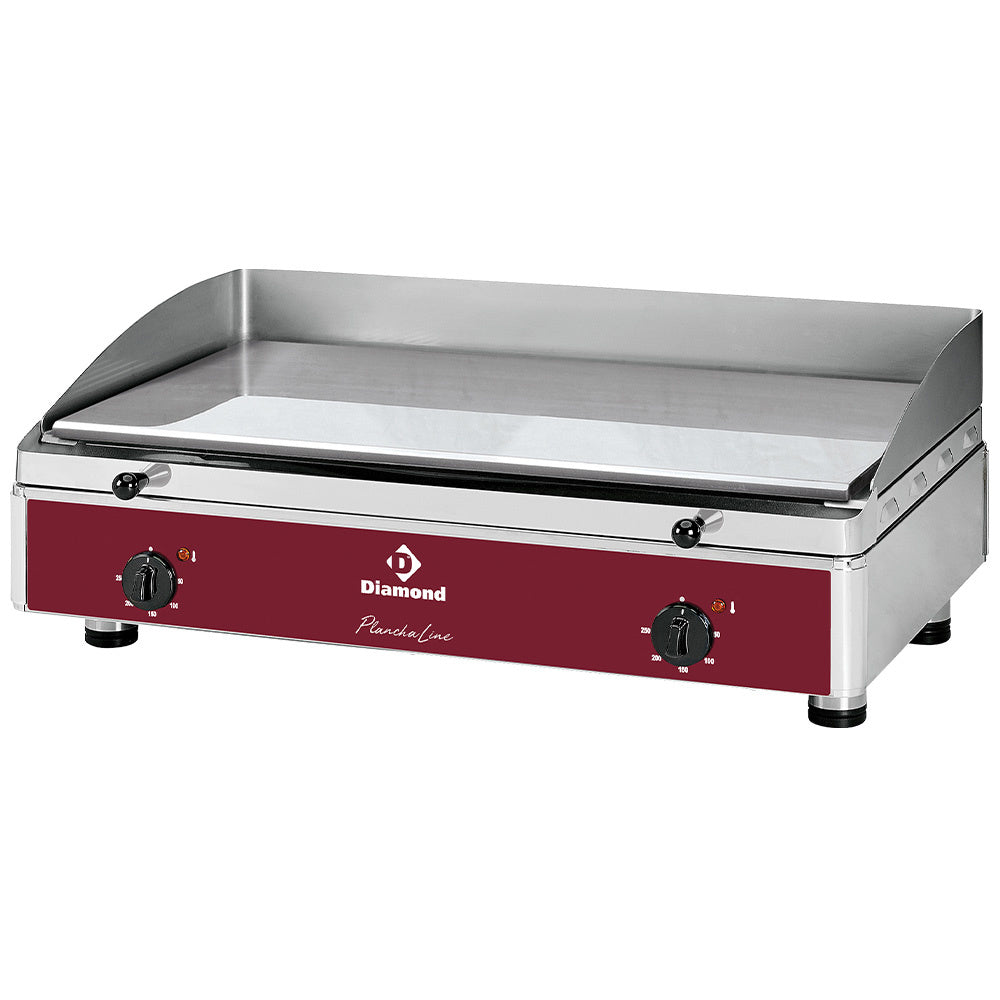 Elektrische plancha, verchroomd, bakoppervlak 75,5 x 40 cm, Diamond PLANCHA/3ELCR-N