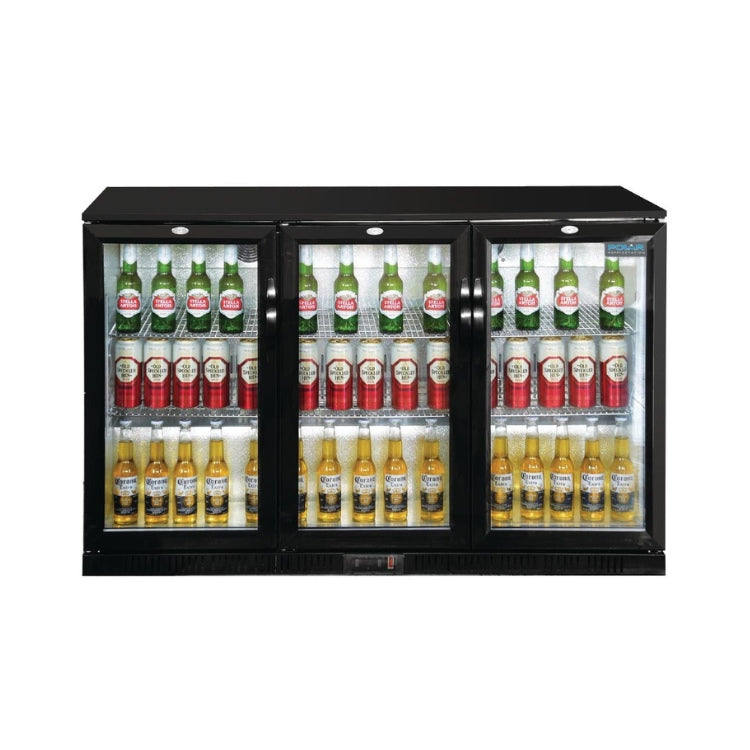 Polar G-serie laag model barkoeling drie klapdeuren 320L