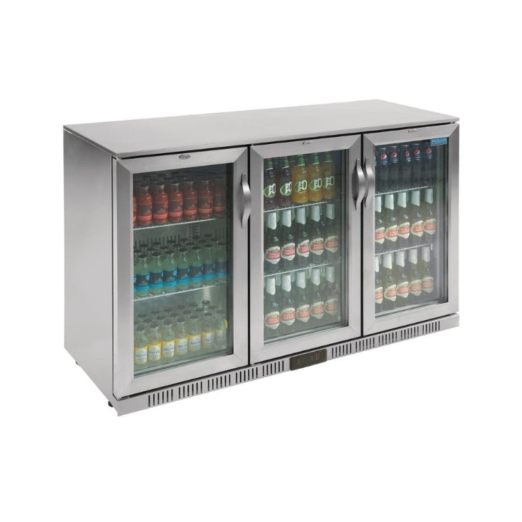 Polar G-serie 3-deurs barkoeling met klapdeuren RVS 330L