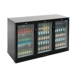 Polar G-serie 3-deurs barkoeling met klapdeuren zwart 330L