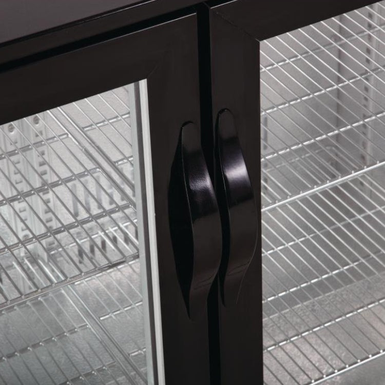 Polar G-serie 3-deurs barkoeling met klapdeuren zwart 330L