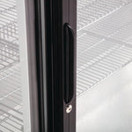Polar G-serie 3-deurs barkoeling met schuifdeuren zwart 330L