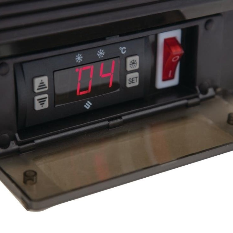 Polar G-serie 3-deurs barkoeling met schuifdeuren zwart 330L